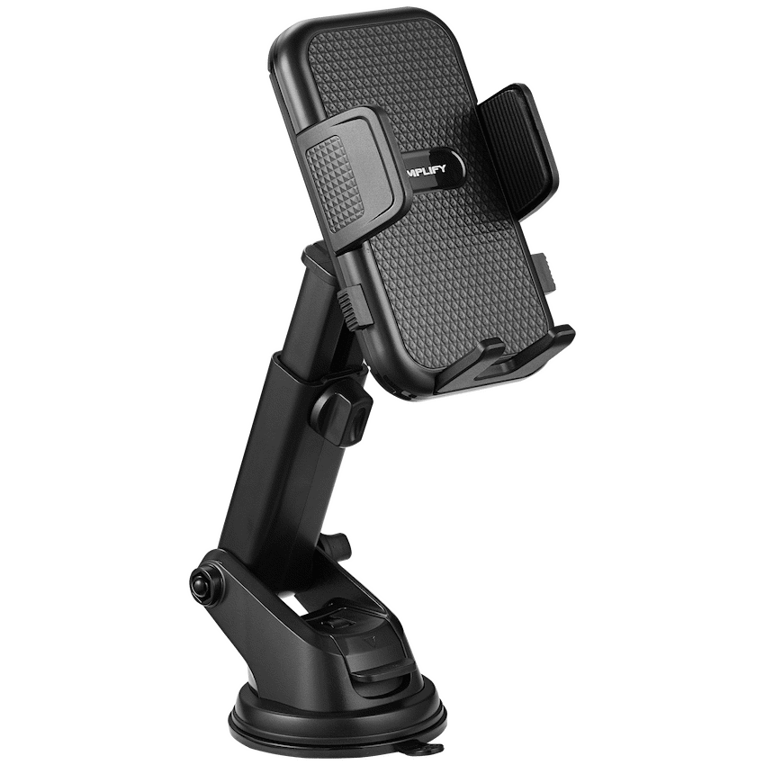 Amplify Anchor Series Extendable Car Dash Mount Phone Holder - Black