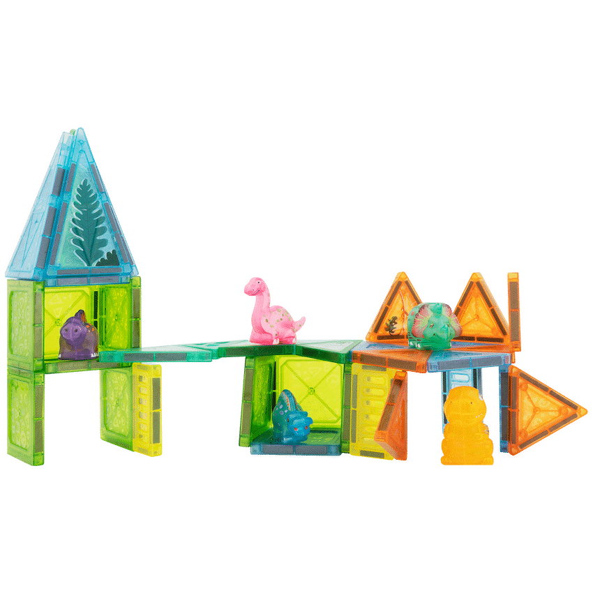 Edu-matic Mini-Mags 44pc Dinosaurs Magnetic Tiles