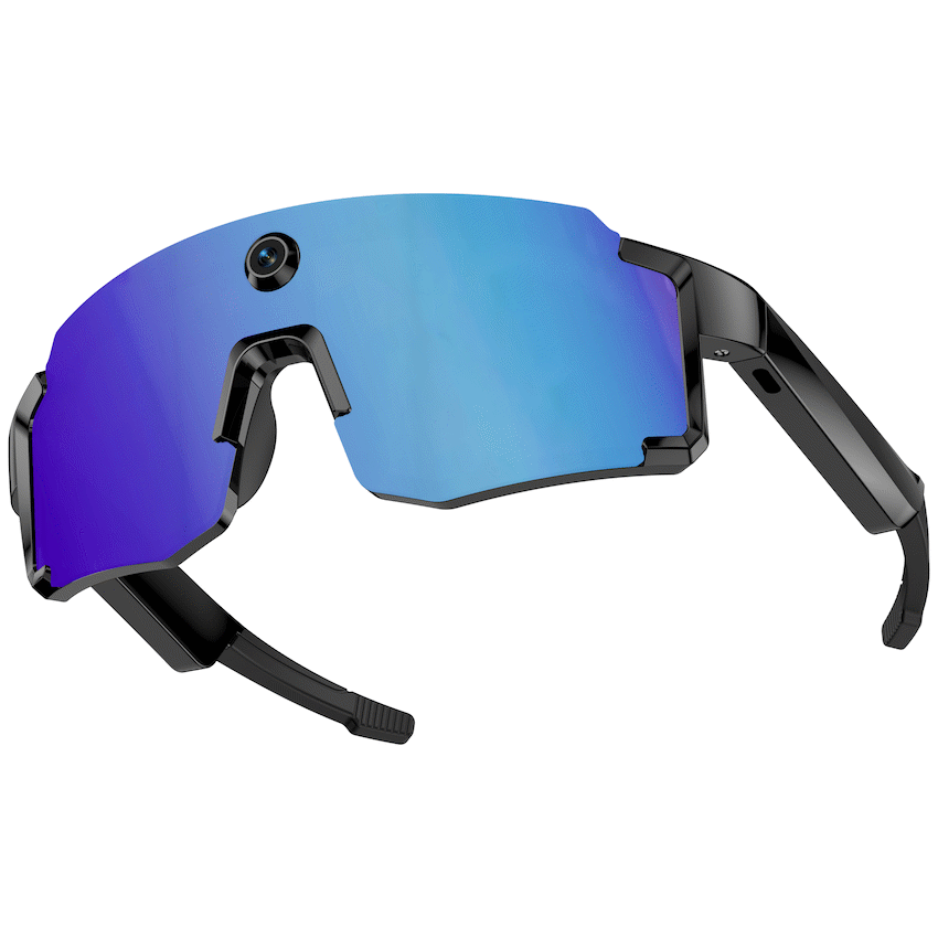 Volkano Hey Cyan Sports - AI Smart Glasses - Black