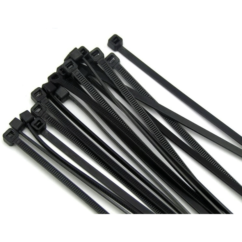 Ellies Cable Tie 3.6mm X 150mm -  100 PACK SIZE - BK