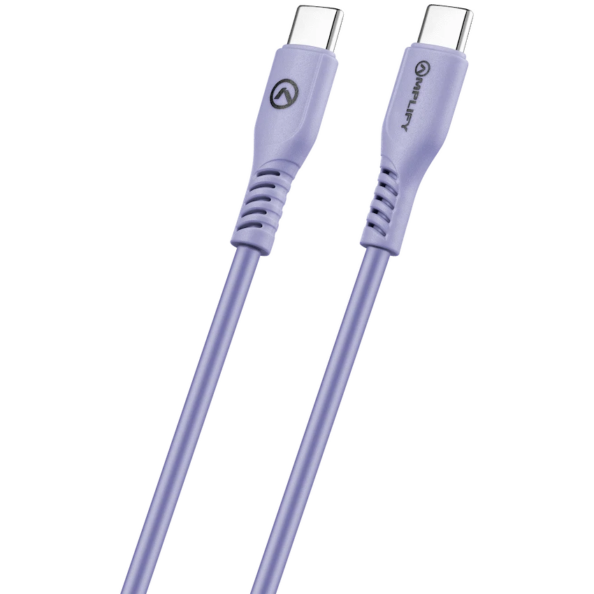 Amplify CoreCharge 1.2m USB-C to USB-C Cable - Lavender