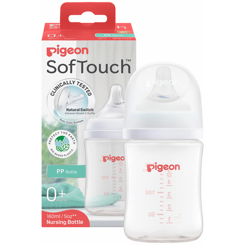 Pigeon Softouch Nursing Bottle PP 160ml Logo