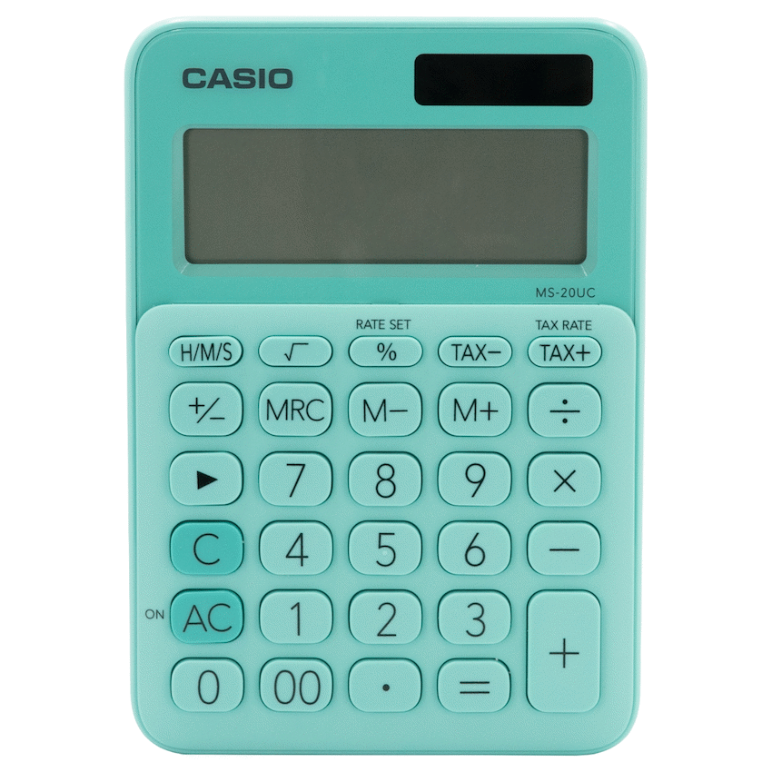 Casio MS-20UC - Desktop calculator 12 Digit - Green