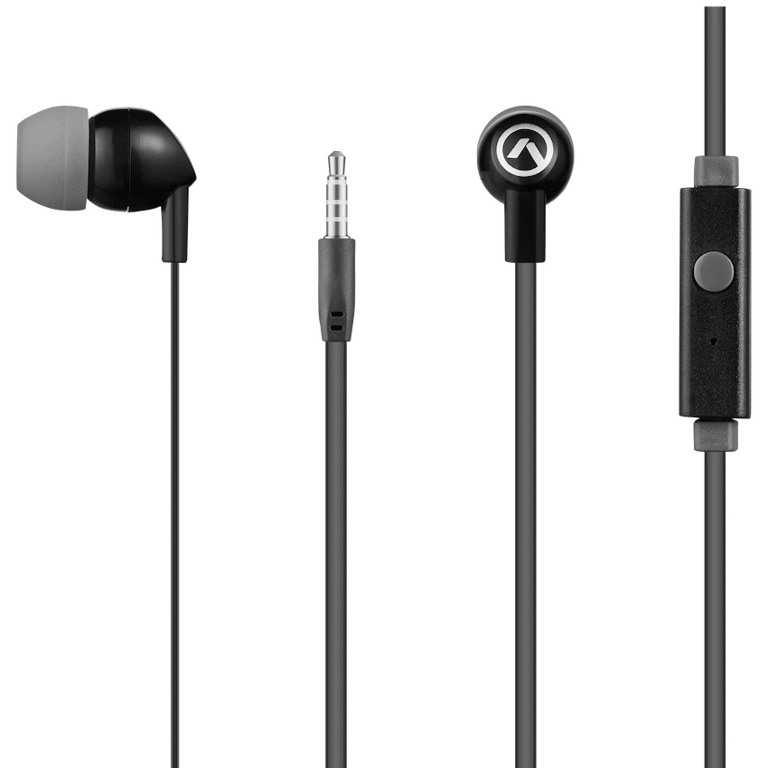 Amplify Vibe Series Earphones with Mic - Black and Grey