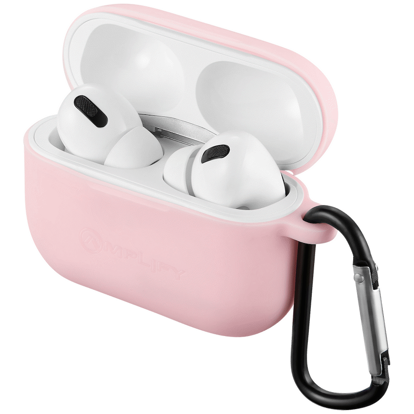 Amplify Note X Series TWS Earphones - White Case + Pink Cover