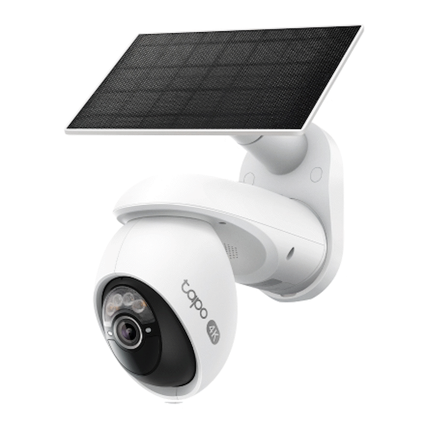 Solar-Powered Pan/Tilt Security Camera Kit