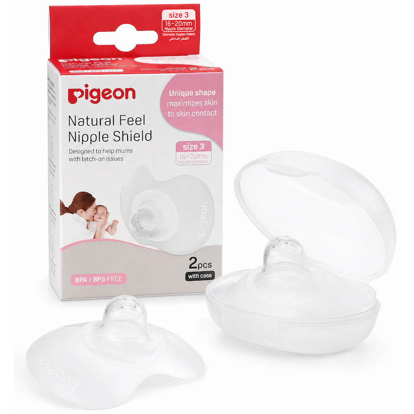 Pigeon - Silicone Nipple Shield (2 Pc) (L) (Size 3)