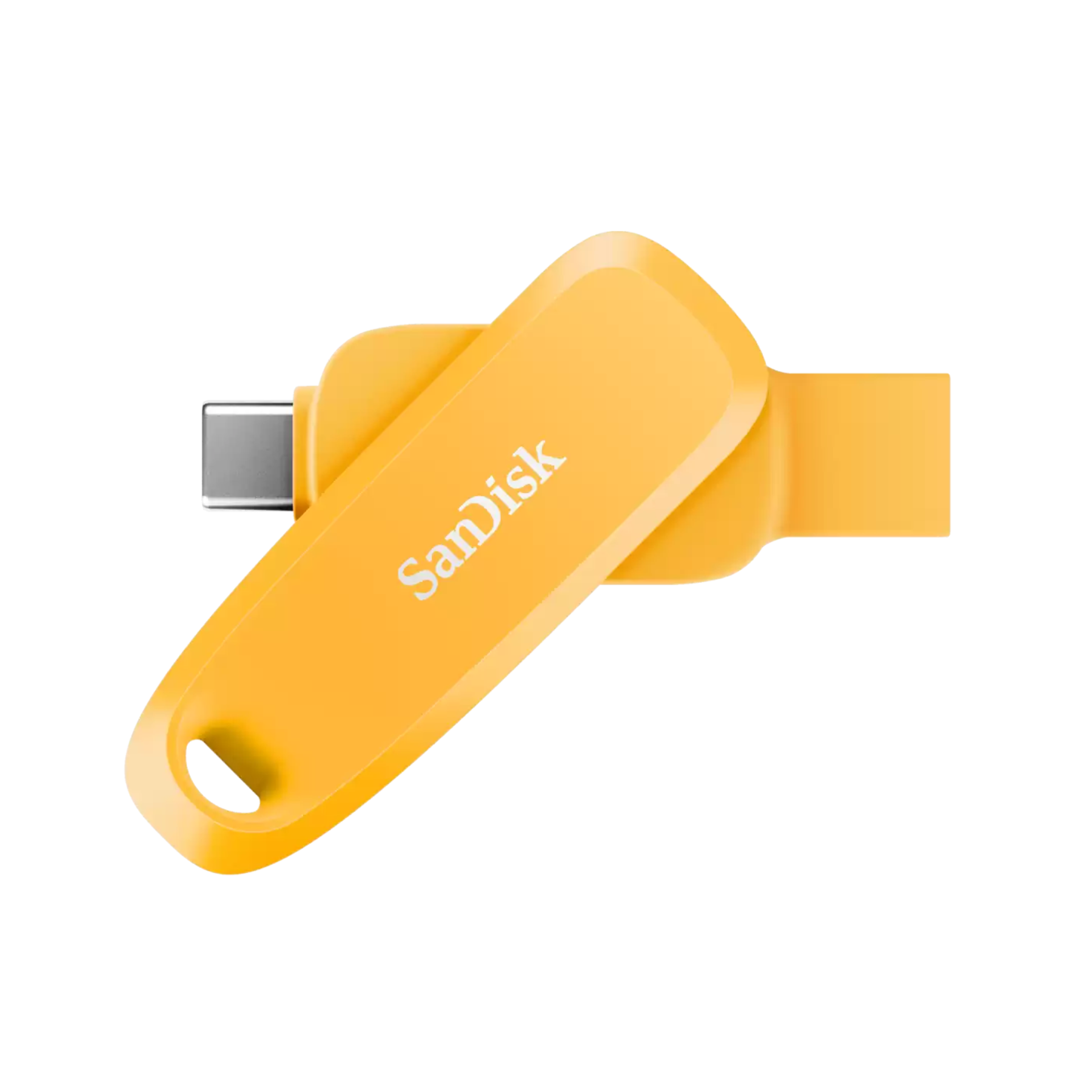 SanDisk Phone Drive USB Type-C/USB Type-A devices, 100MB/s, 512GB - Yellow Daffodil Color