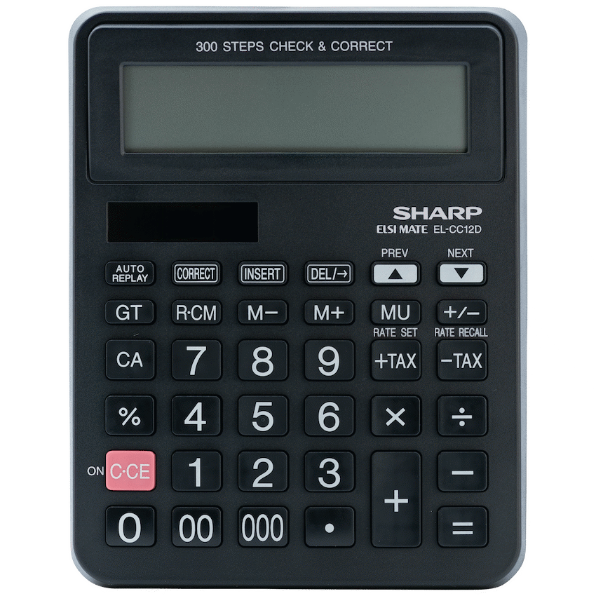 Sharp EL-CC12D Desk Calculator - CheckCorrect Tax