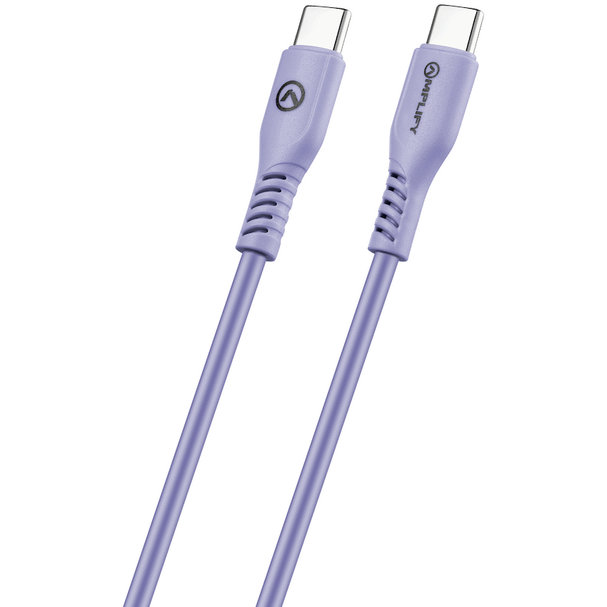 Amplify CoreCharge 1.2m USB-C to USB-C Cable - Lavender
