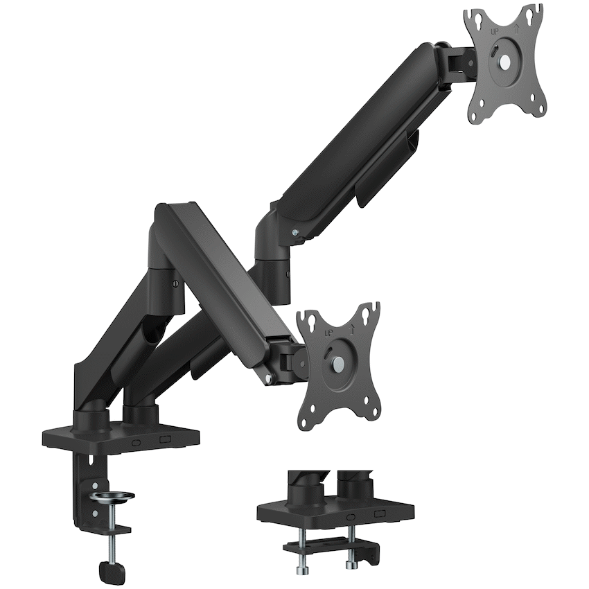 Volkano Steel Series Full Motion Dual Monitor Desk Mount 17" - 32"