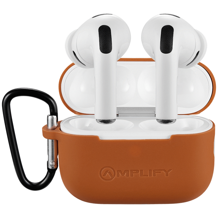 Amplify Note X 3 Series TWS Earphones - White Case + Orange Cover
