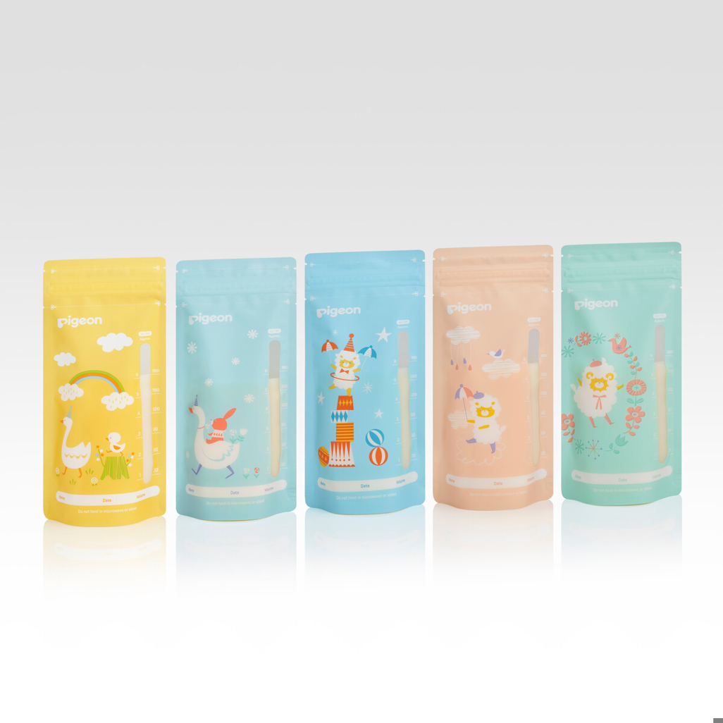 Pigeon - Breast Milk Storage Bag 180ml Animal Design