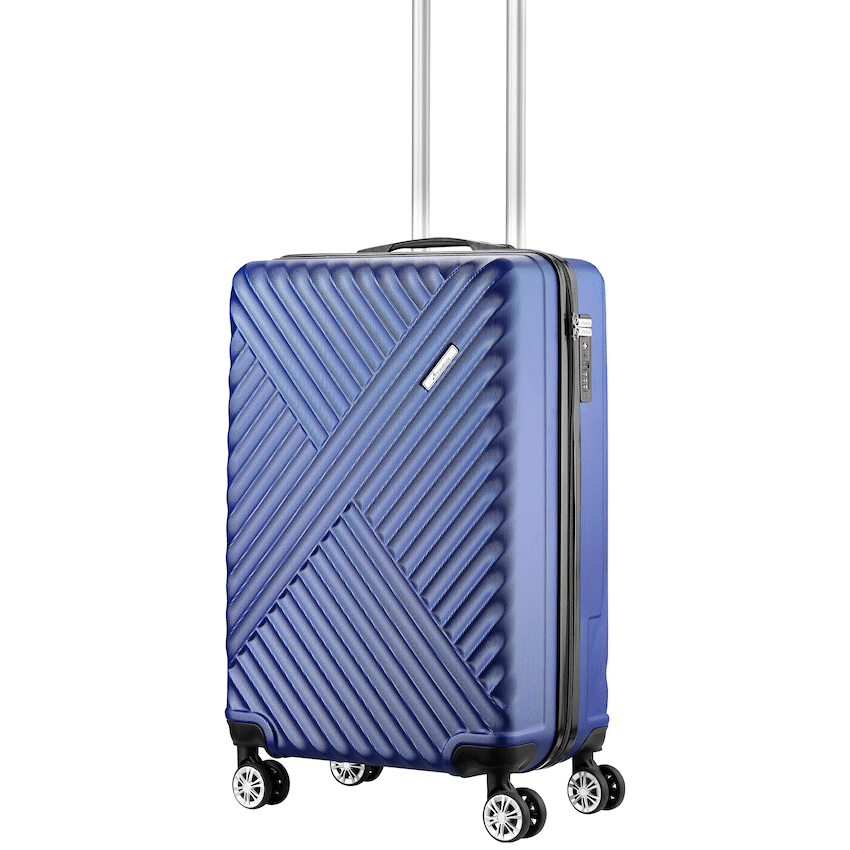 Travelwize Astra ABS 55cm 4-Wheel Spinner Luggage - Navy