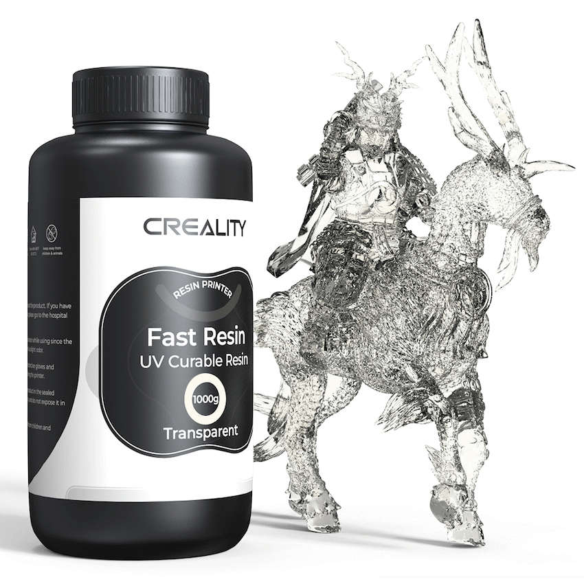 Creality Fast Resin UV Curable Resin 1kg Transparent