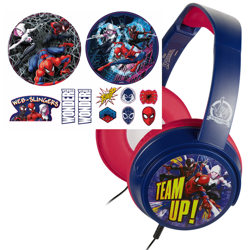 Marvel Spider-Man Wired Headphones with Stickers