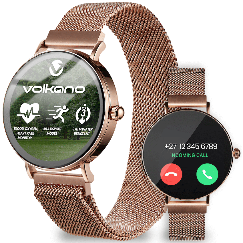 Volkano Valencia Series Ladies Smart Watch - Rose Gold