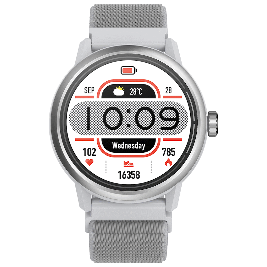 Volkano Tide Series Waterproof Smart Watch - Silver