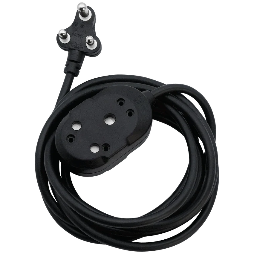 SWITCHED LIGHT DUTY Back-to-Back (BTB) EXTENSION LEADS 20M - BK