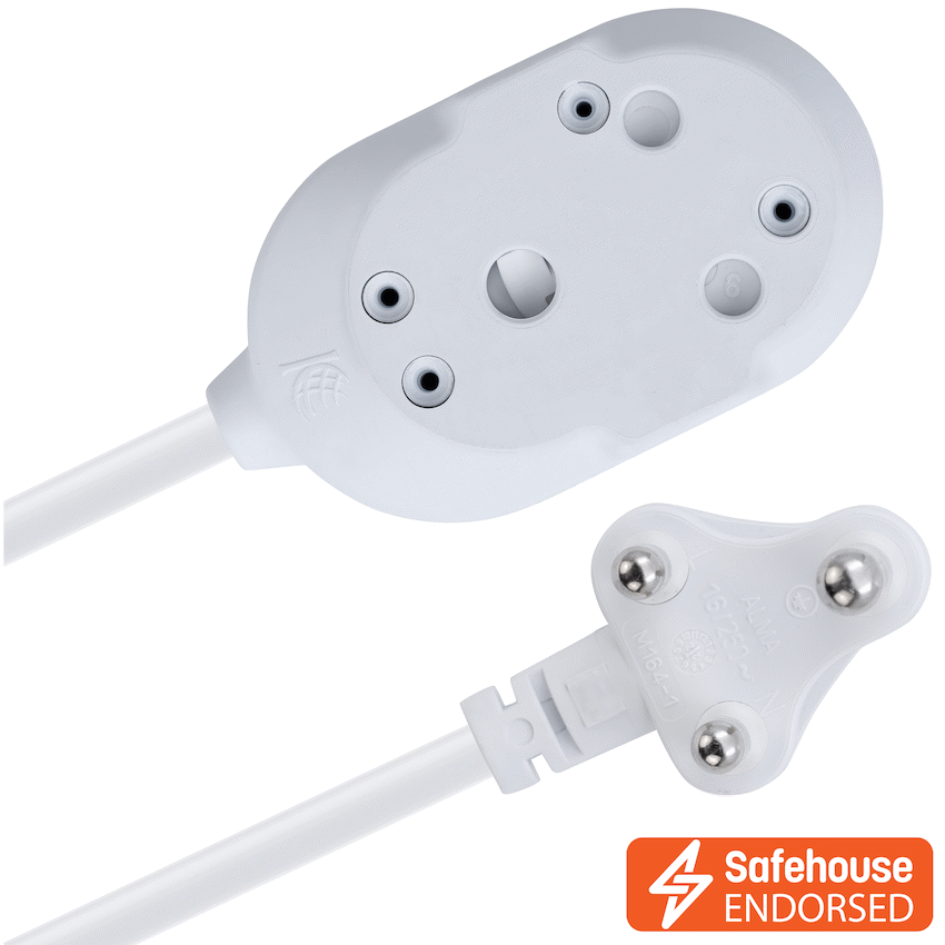 Ellies Back-to-Back Heavy-Duty Extension Lead - 3m