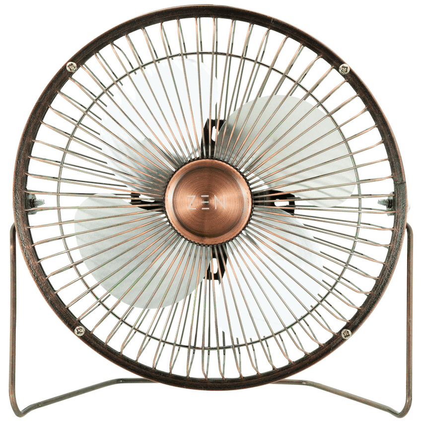 Zen Cool Series 6in Desk Fan - Copper