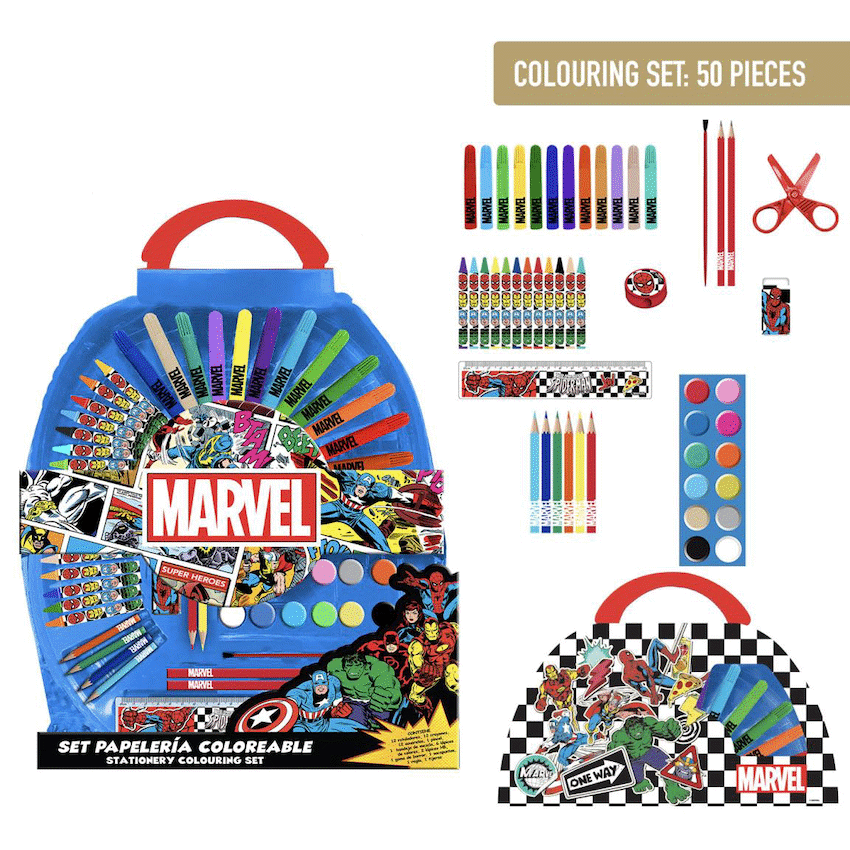 COLOURING STATIONERY SET 50 PIECES AVENGERS