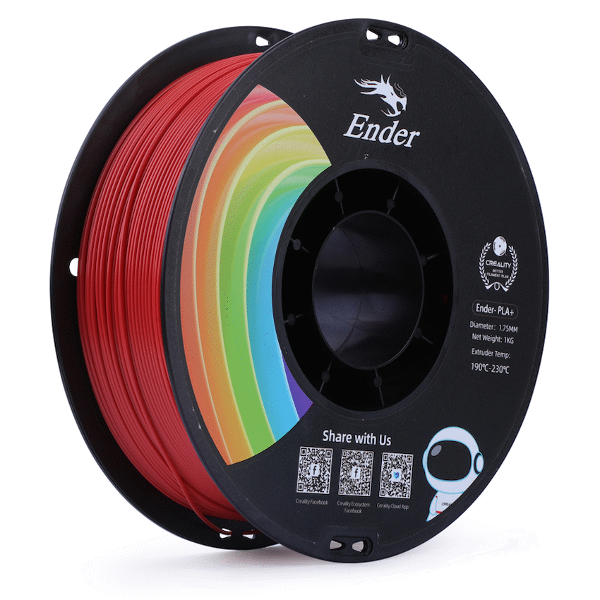 Ender PLA+ Filament - Red 1kg