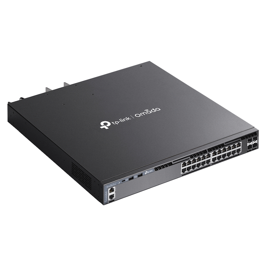 TP-Link Omada SG6428XHP 24-Port Gigabit Stackable L3 Managed PoE+ Switch with 4 10G Slots