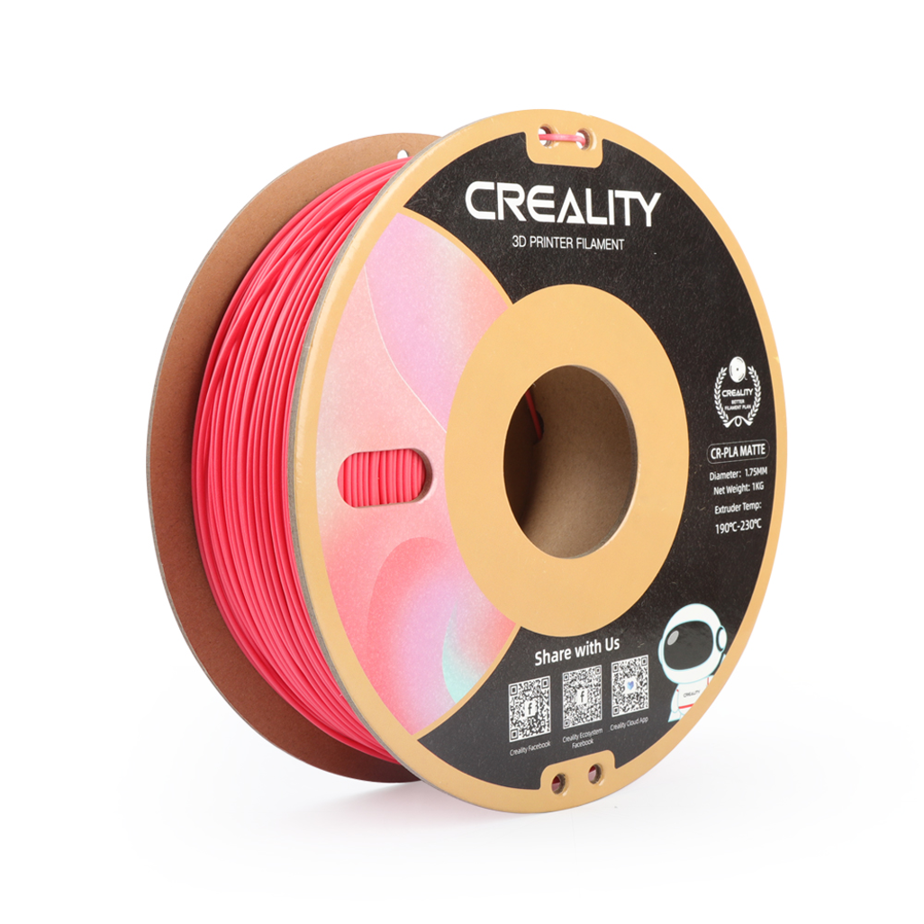 Creality CR-PLA Filament - Matte - Strawberry Red (1kg)