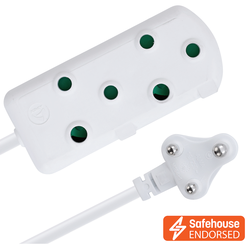 Ellies Side by Side Heavy Duty Extension Lead-20M-WT