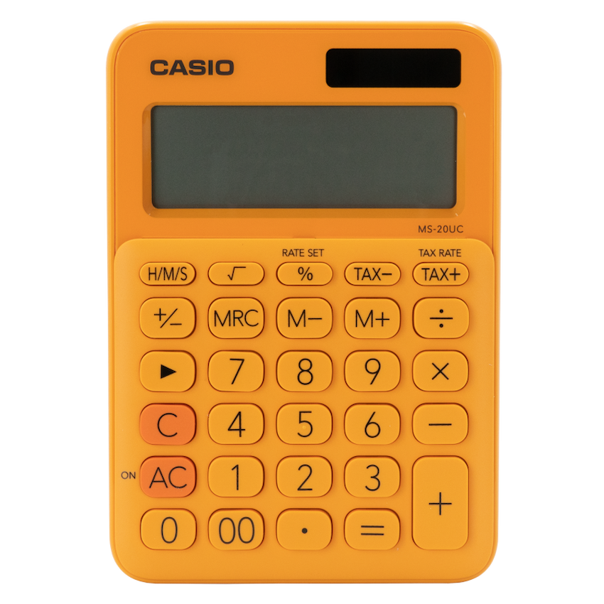Casio MS-20UC - Desktop Calculator 12-Digit - Orange