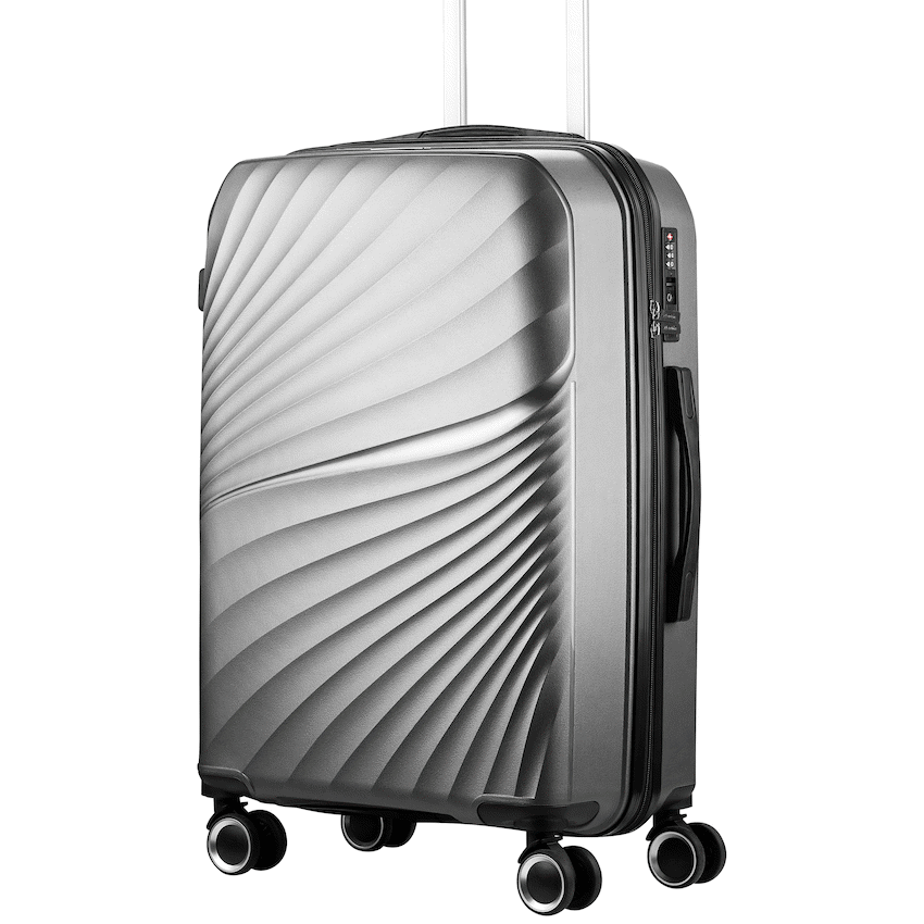Travelwize Quartz PP 66cm 4-Wheel Spinner Luggage - Silver