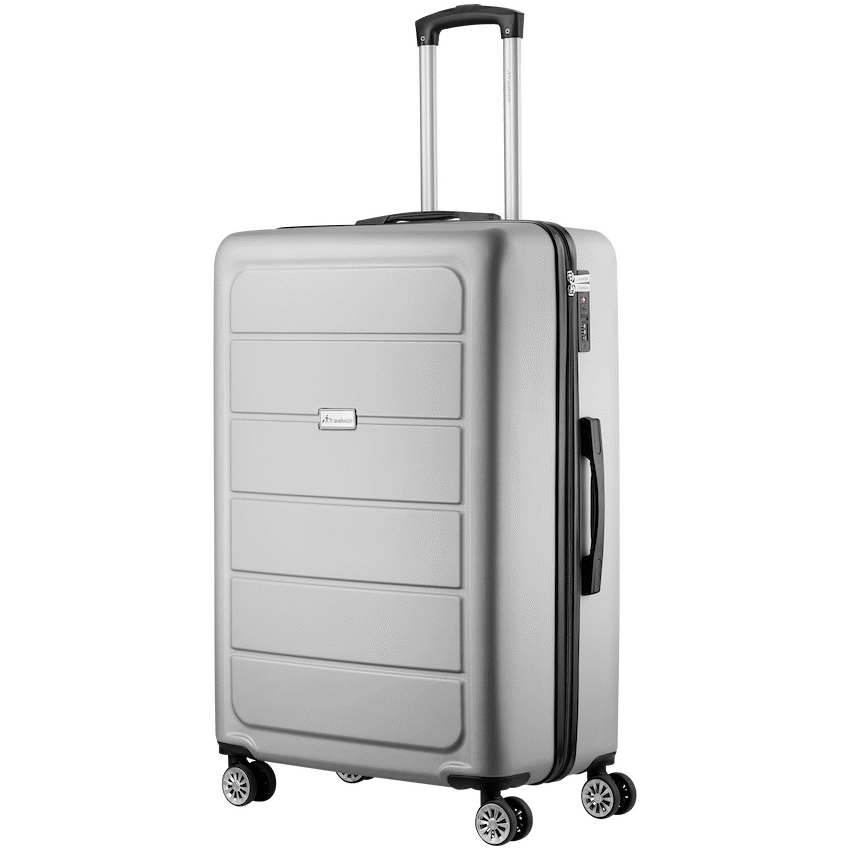 Travelwize Maple ABS 75cm 4-Wheel Spinner Luggage - Silver