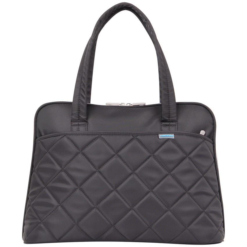 Kingsons 15.6" Shoulder Laptop Bag - Black - Ladies in Fashion