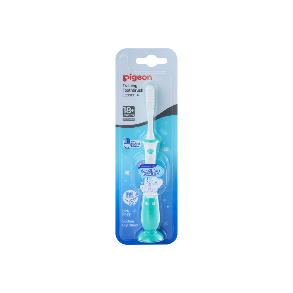 Pigeon Training Toothbrush Lesson 4 - Mint