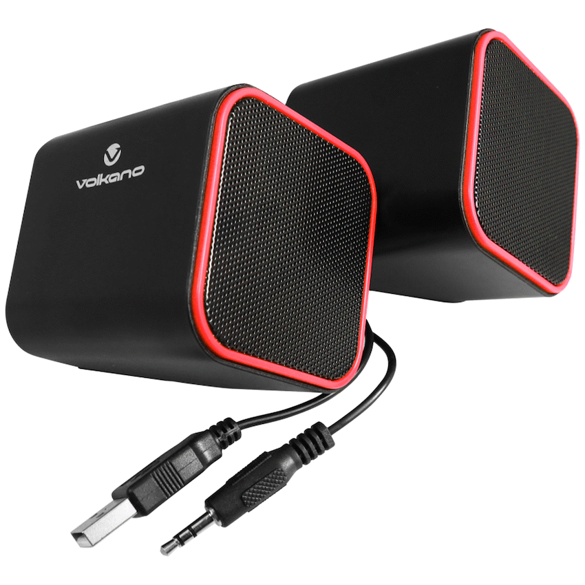 Volkano Diamond Series USB Speaker - Red