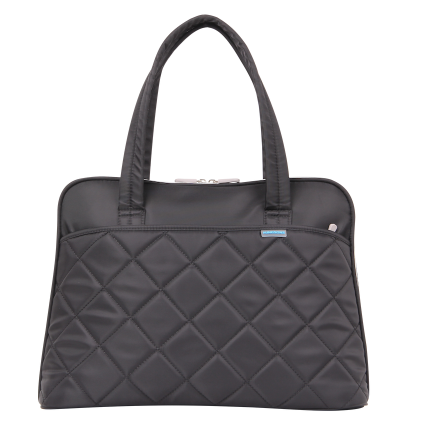 Kingsons 15.6" Shoulder Laptop Bag - Black - Ladies in Fashion