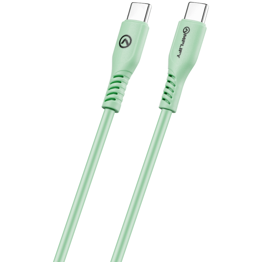 Amplify CoreCharge 1.2m USB-C to USB-C Cable - Teal