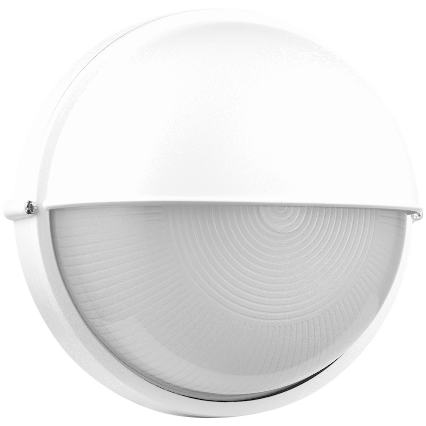 Ellies Arc Series - AC Round Bulkhead - Aluminium + Glass - E27 Base -WT