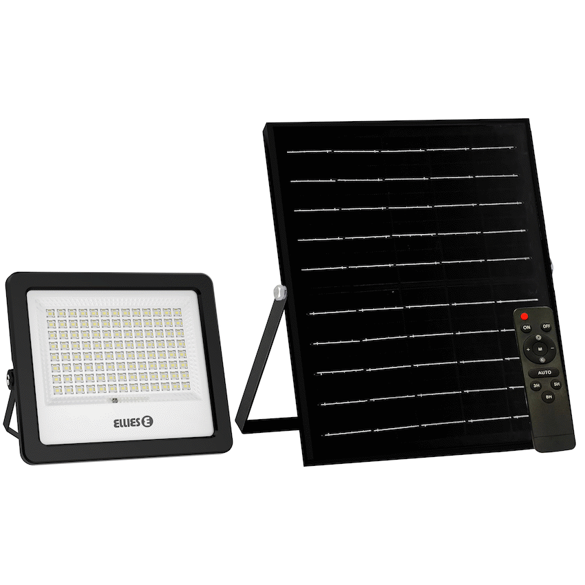 Ellies Nebula Series 180W Solar Flood Light  with 3CCT -BK
