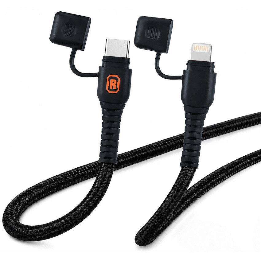 Rugged by Volkano Waterproof and Dustproof Type-C to MFI Lightning Cable - 1.2m