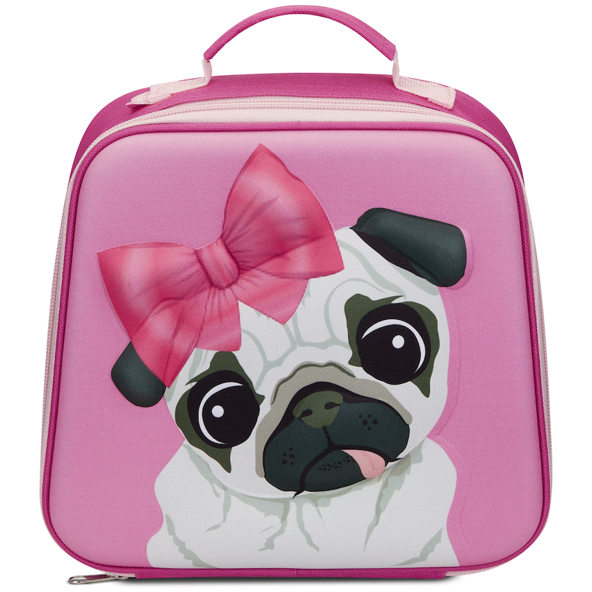 Quest Pug 3D EVA Lunch Bag - Pink