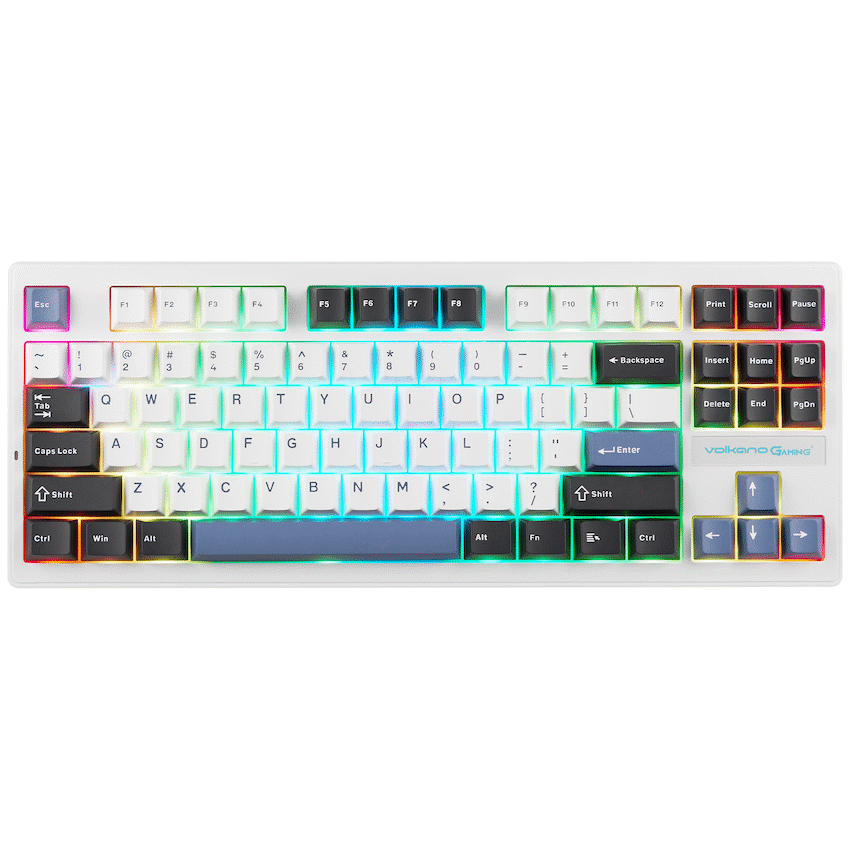 Volkano Gaming Obsidian X1 TKL Mechanical Tri-mode keyboard with Red switches