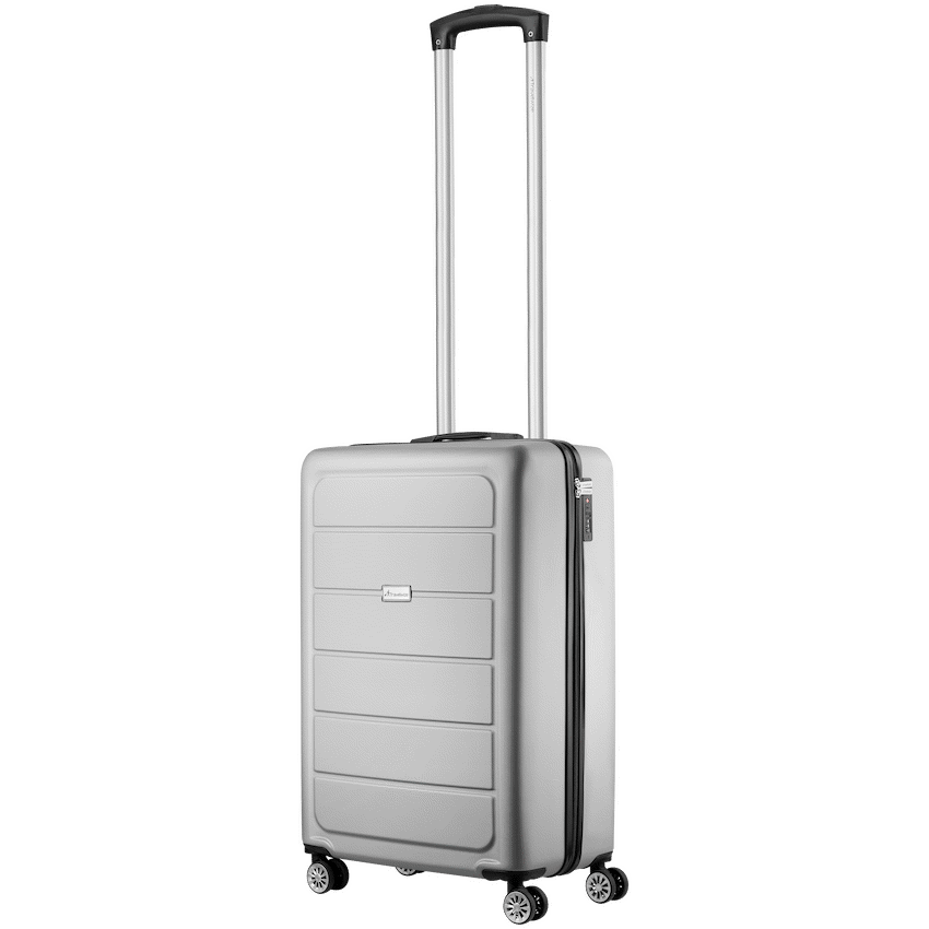 Travelwize Maple ABS 55cm 4-Wheels Spinner Luggage - Silver
