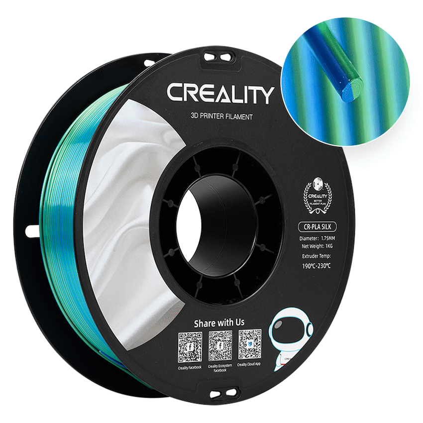 Creality Dual Silk Filament PLA Blue-Green 1kg