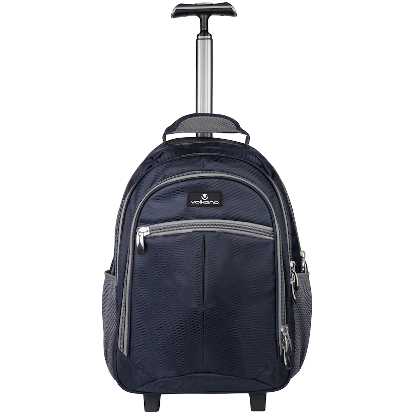 Volkano Orthopaedic Trolley Backpack 27L - Navy/Grey