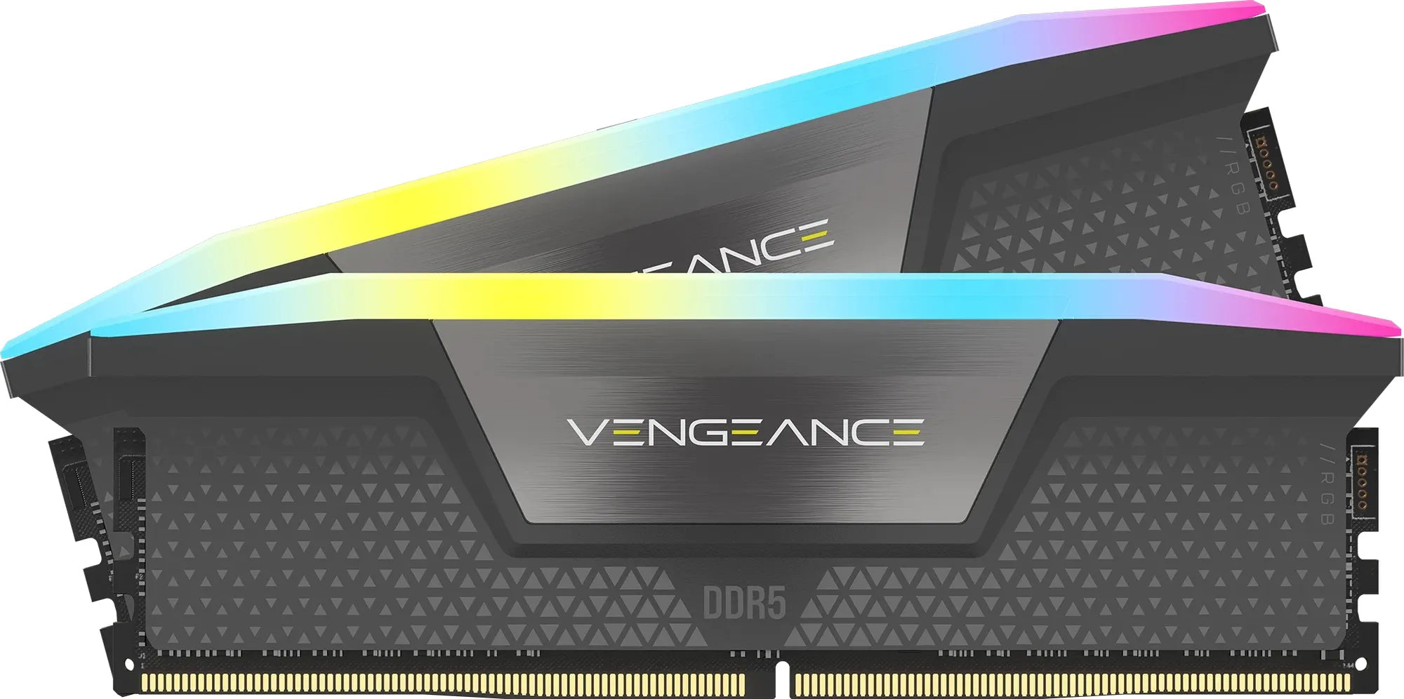 Corsair VENGEANCE RGB DDR5 32GB (2x16GB) DDR5 6000 CL36-44-44-96 1.4V  Intel XMP and AMD EXPO Memory - Grey. - image 2