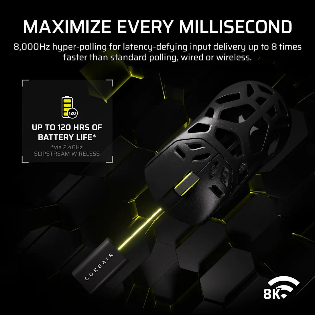 SABRE v2 PRO WIRELESS MAGNESIUM ALLOY Gaming Mouse – Black; 33kDPI.
