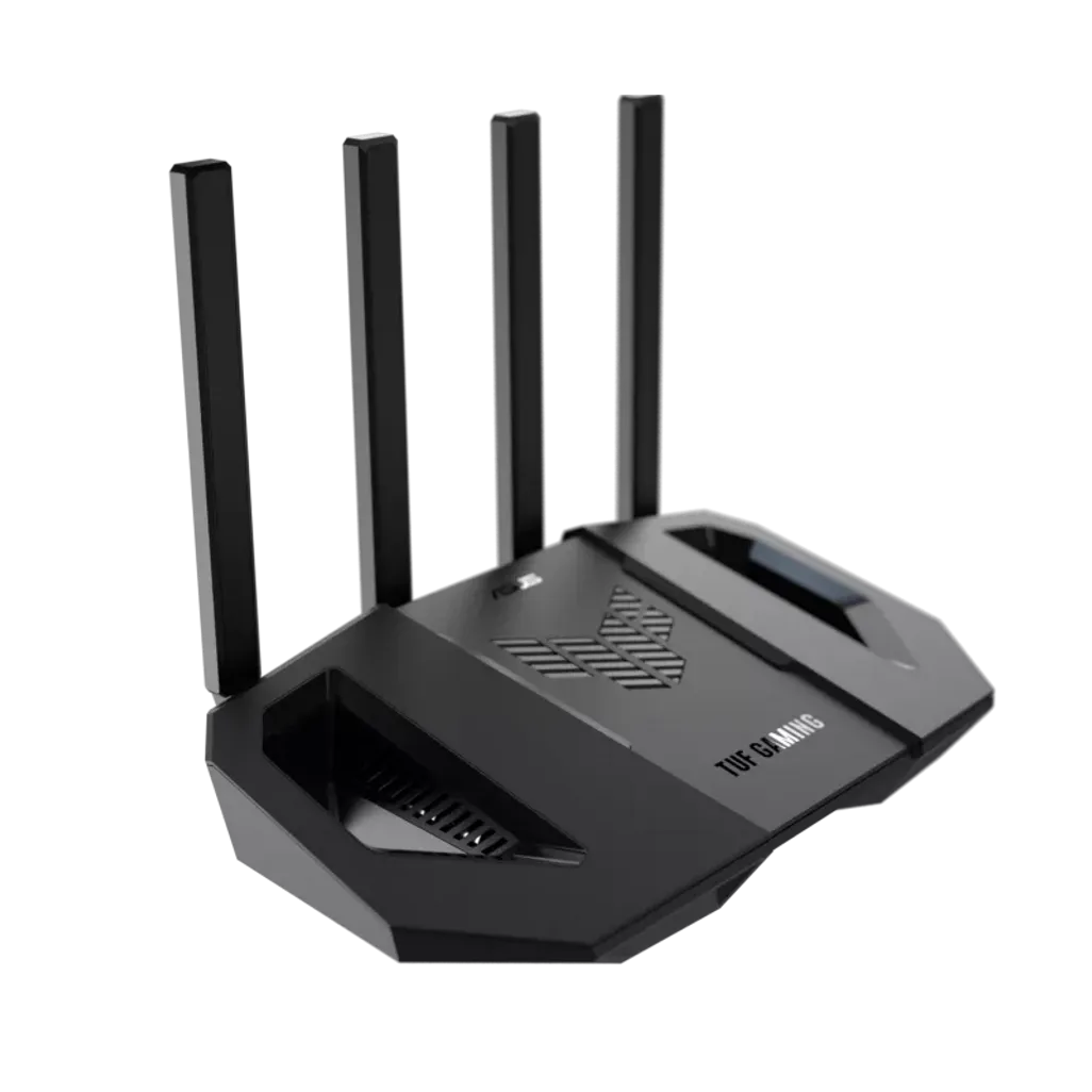 ASUS TUF-BE3600, Wi-Fi 7 (802.11be), Dual-band (2.4 GHz / 5 GHz), Ethernet LAN, Black, Tabletop router