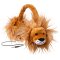 Animalz Furry Retractable Volume Limiting Over-the-Ear Headphones - Lion